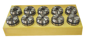 Precise 10 Piece ER-16 Collet Set, Range 1/32" thru 3/8" by 32nds, excluding 5/32" & 9/32"