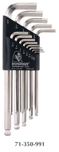 Bondhus 13 Piece Silver Plated Balldriver® L-Wrench Set 16937