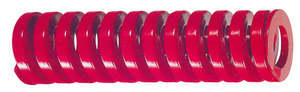 Danly DieMax XL™ Heavy Load Red, Die Spring, 12" Free Length, 3/8" Hole Dia., 3/16" Rod Dia.