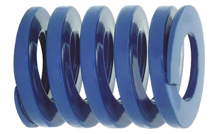 Danly DieMax XL™ Medium Load Blue, Die Spring, 1" Free Length, 1/2" Hole Dia., 9/32" Rod Dia.