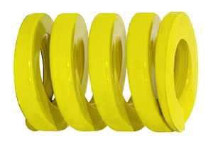 Danly DieMax XL™ Yellow Extra Heavy Load, Die Spring, 1-3/4" Free Length, 1-1/4" Hole Dia., 5/8" Rod Dia.