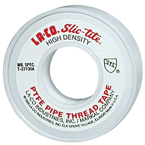La-Co Slic-Tite PTFE Thread Seal Tape, 1/2" Tape Width 600" Length - 44083