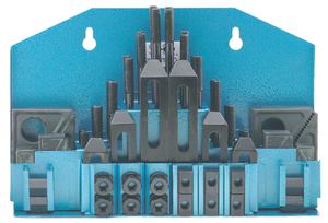 TE-CO 52 Piece Deluxe Clamping Set, 1/2" T-Slot, 3/8"-16 Stud Size - 20413