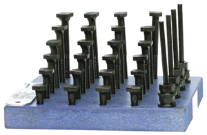 TE-CO T-Slot Bolt Assortment Short Series Set, 1/2"-13 Thread Size, 1/2" T Slot - 83-021-332