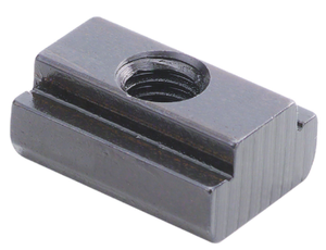 Precise Chamfered 1/2" T-Slot Nut, 3/8"-16 Thread Size - T-0816