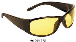 Smith & Wesson Elite Black Frame Amber Anti-Fog Lens Safety Glasses 3016314 - 96-004-375