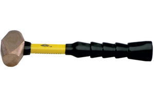 Nupla Brass Hammer, 1-1/4" Face, 2.5 lbs. Head Weight - BRS 2.5