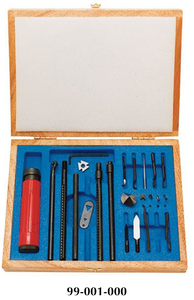 Shaviv Complete Universal Deburring Tool Set in Wooden Case - DK-25 - 99-001-000