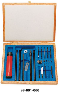 Shaviv Complete Universal Deburring Tool Set in Wooden Case - DK-25 Shaviv Complete Universal Deburring Tool Set in Wooden Case - DK-25