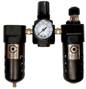 Coilhose Pneumatics Compact Series Filter, Regulator, & Lubricator, 1/4"Pipe Size - 26FRL2-G - 99-031-070