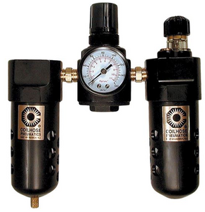Coilhose Pneumatics Compact Series Filter, Regulator, & Lubricator, 1/4"Pipe Size - 26FRL2-G