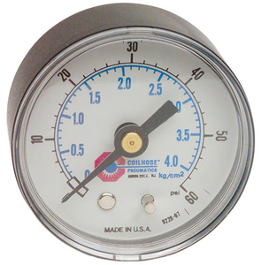 Coilhose Pneumatics Pneumatic Gauge, 1/4" Back (CBM), 0-300 PSI Range - 8800-300 - 99-031-512