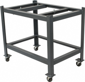 Precise Heavy Duty Steel Stand w/ Rollers, 24" x 36" for Granite Surface Plates - STC-200