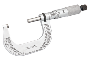 Starrett Outside Micrometer 1-2" Friction - T2-XFL