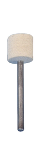 Grobet USA Felt Polishing Medium Cylinder Bob, 1/4" Diameter, 1/4" Thickness MP-1 - 17.221 - 53-600-931
