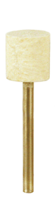 Grobet USA Felt Polishing Hard Cylinder Bob, 3/8" Diameter, 3/8" Thickness MP-3 - 17.224