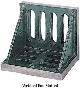 Suburban Tool Webbed End Slotted Angle Plate, 8”L x 6”W x 5”H - SAW080605 - 65-001-624