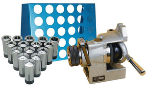 Precise 15 Piece Collet Set, Indexer & 5C Collet Rack 5C-SSCR