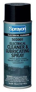 Sprayon Contact Cleaner #S02001, 16 oz. Contact Cleaner for Electrical Equipment - 96-004-449