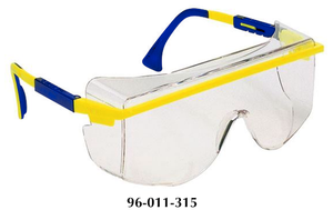 UVEX Astro OTG 3001 Blue Frame Clear Lens Safety Glasses S2510