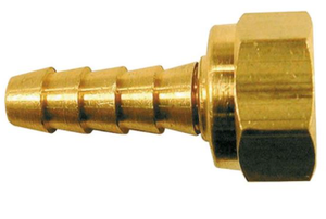 Coilhose Pneumatics Swivel Brass Hose Barb, 3/8" Female Hose ID - F0604