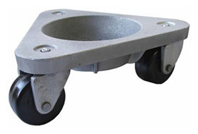 BOND Material Handling Super Duty Dolly, Model 3310 w/ Soft tread, black solid rubber wheels - 3310-ST