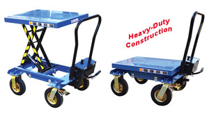 Vestil Polyurethane Tire Hydraulic Elevating Cart - CART-600