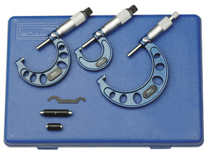 Fowler 0-4" Outside Inch Micrometer Set - 52-215-004
