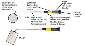General Telescoping Inspection Mirrors & Magnifier
