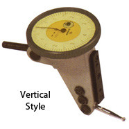 Asimeto Extended Range Dial Test Indicator, Vertical, 0.060" Range, 0.0005" Graduation, 0-15-0 Reading, 1.50" Dial Diameter - 7504563