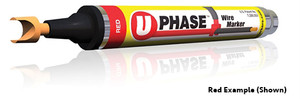 U-Mark UPhase Wire Markers Brown Pack of 4 - 10715PPM