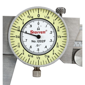 Starrett Exact Dial Caliper, 0-6", EDP 68931 - 1202F-6