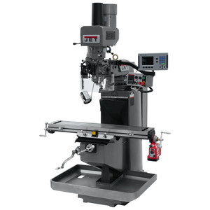 JET JTM-949EVS Milling Machine with 2-Axis ACU-RITE 203 DRO, X-Axis Powerfeed and Air Powered Draw Bar - 690521