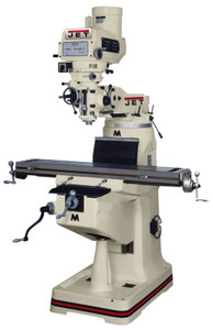 JET JTM-4VS Variable Speed Milling Machine with ACU-RITE VUE DRO, X-Axis Powerfeed and Power Draw Bar - 690415