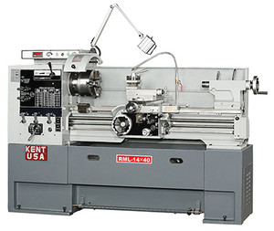 Kent Manual Precision 14" x 40" Lathe, Variable Speed - RML-1440V