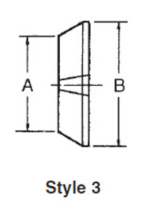 Riten Interchangeable Bell Head Adapter, Style 3, Center Type II - 00233