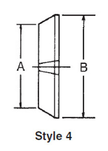 Riten Interchangeable Bell Head Adapter, Style 4, Center Type II - 00234 Riten Interchangeable Bell Head Adapter, Style 4, Center Type II - 00234