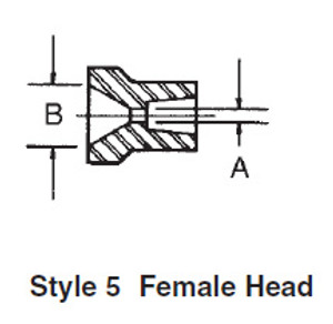 Riten Interchangeable Bell Head Adapter, Style 5, Center Type III - 00335