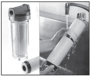 Keller Washable Water Filter, 3/8" Ports, 40 Mesh - 038A-2040