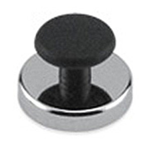 Round Base Magnet with Knob, 16 Lbs. Pull - HMKR-45