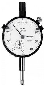 Mitutoyo Dial Indicator, Series 2 Metric, 10mm/1mm Range/Rev w/ lug - 2047S