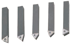 Indexable Carbide Turning Tool Set 5 pc., 5/8" x 5/8" Shank, TT-321 Insert, Screw #8 - 83-790-6