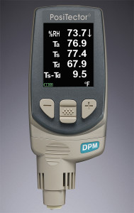 Defelsko PosiTector DPM Dew Point Meter, Standard Body with Integral Probe w/ Cabled Surface Temperature Sensor - DPM1-PRBDPMS