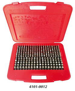 Precise 250 Piece Standard Steel Pin Gage Set - 4101-0012