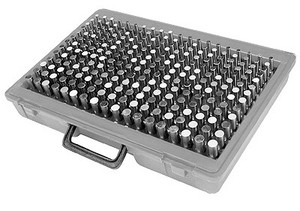 Precise 250 Piece Metric 5.01-9.99mm Steel Pin Gage Set - 4101-1015