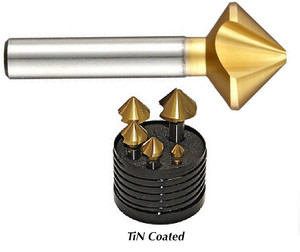 Sowa 82º Cobalt 3 Flute Countersink TiN Coated 5 Piece Set - 121-870