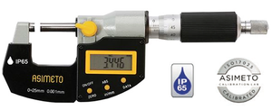 Asimeto IP65 Digital Outside Micrometer 0-1"/0-25mm Range - 7105015