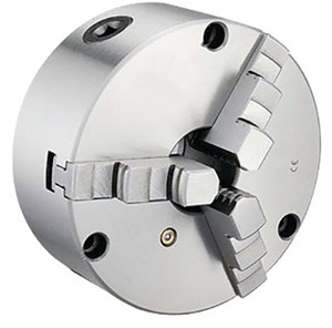 Precise 4" 3-Jaw Front-Mount Self-Center Plain Back Chuck - 3800-5820