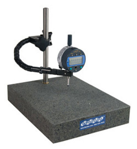 Flexbar Granite Base Indicator Stand, Off The Post Model, 9" x 12" - 12030-1