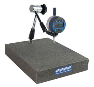 Flexbar Granite Base Indicator Stand, 3D Articulated Gaging Arm Model, 9" x 12" - 12032